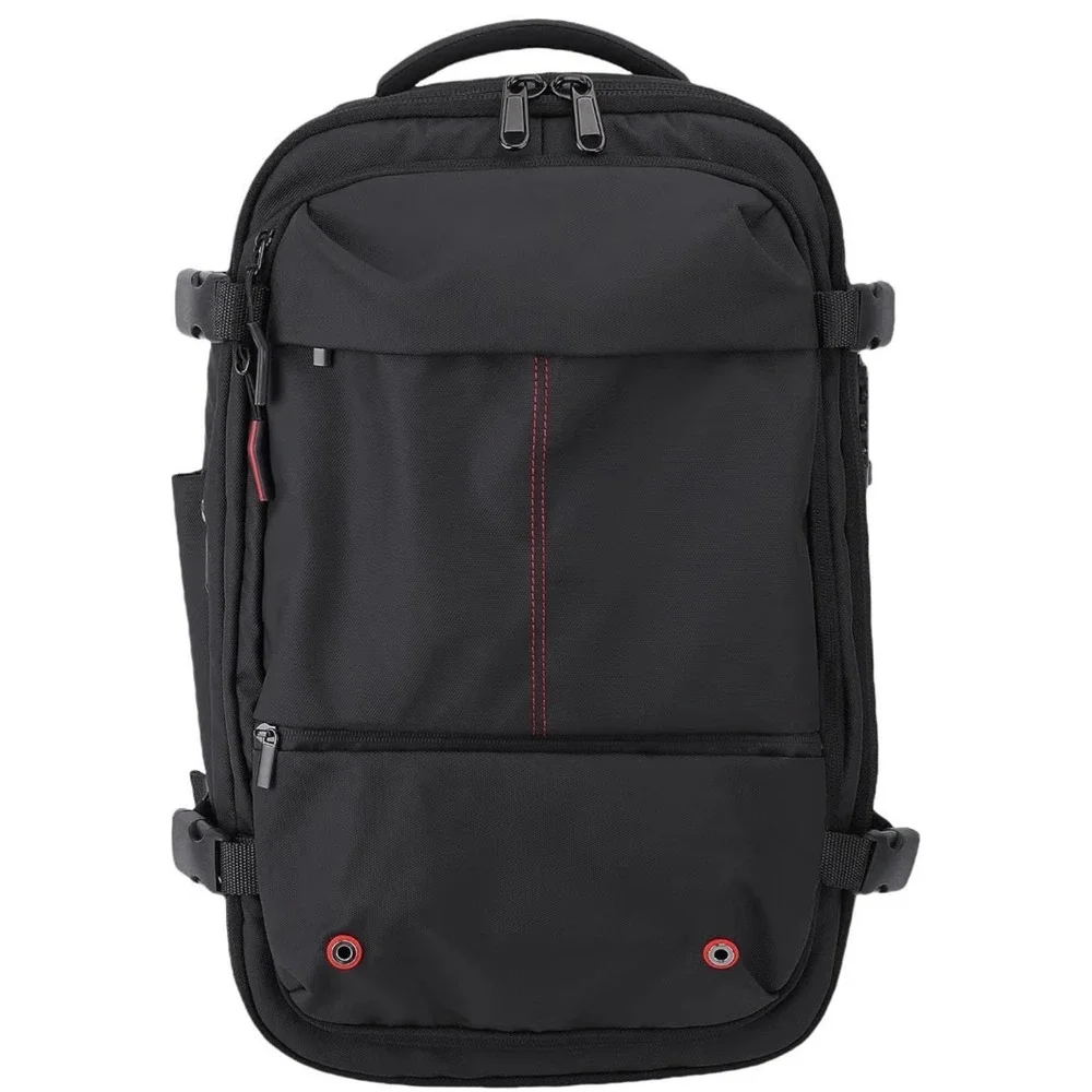 Expandable Vacuum Travel Backpack OS Black NWT TSA Lock Laptop Bag